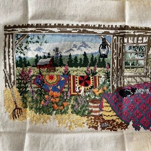 Colorful Farmhouse Cross Stitch